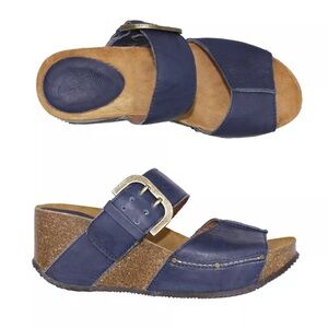 Sergio Tomani Ursula Cork Wedge Women’s Size EU 38 USA 7 comfort platform